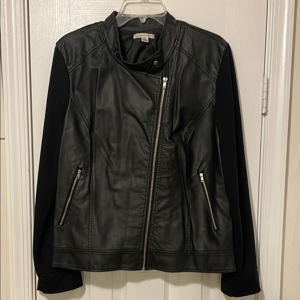 Black Faux Leather Jacket